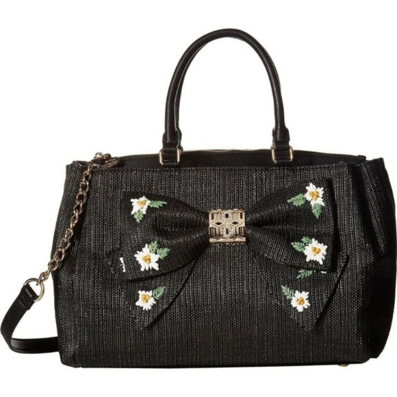 Betsey Johnson Handbags - Betsey Johnson BOW SATCHEL DAISYD AND CONFUSED